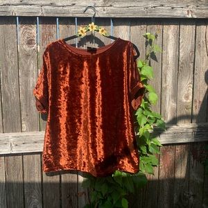 Blouse, velvet material
